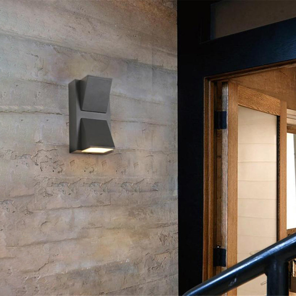 Ray Moderno Simple Aluminio Aplique de Pared LED Negro/Gris