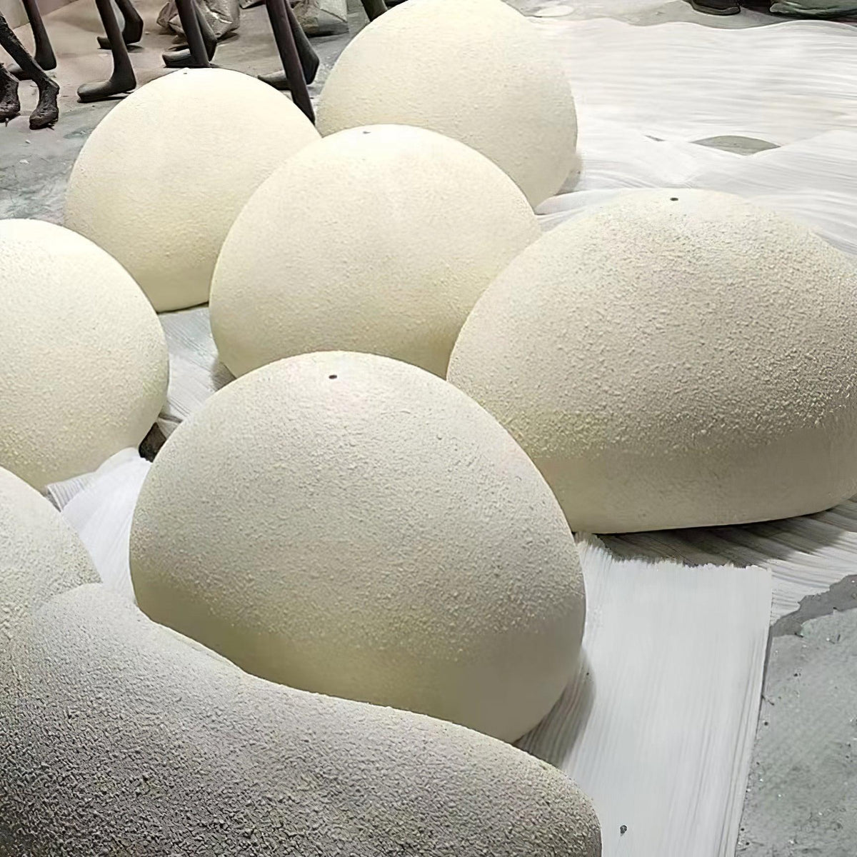 Lámpara de araña Wabi-Sabi Pebble Cluster Forma orgánica minimalista artística