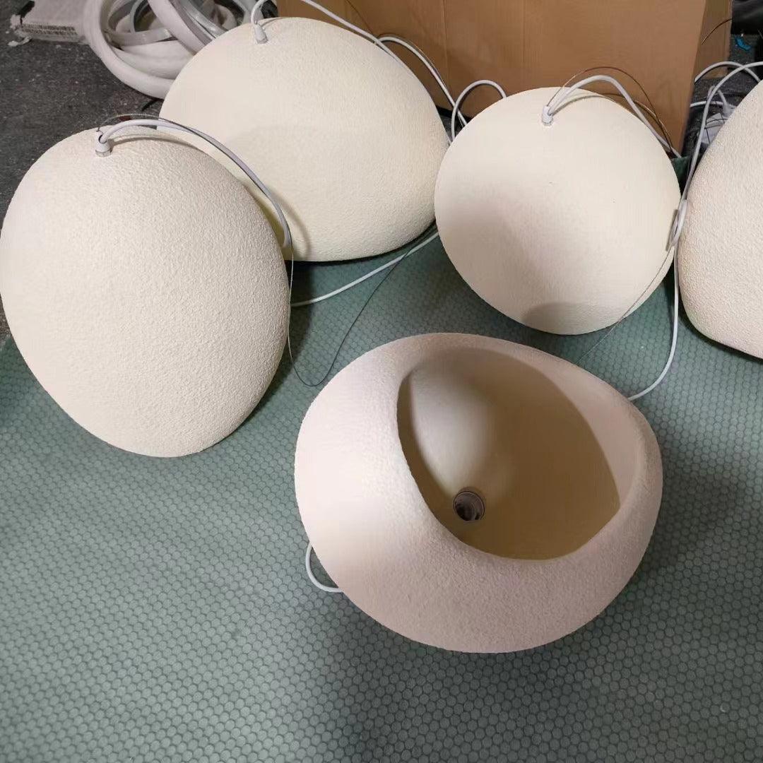 Lámpara de araña Wabi-Sabi Pebble Cluster Forma orgánica minimalista artística