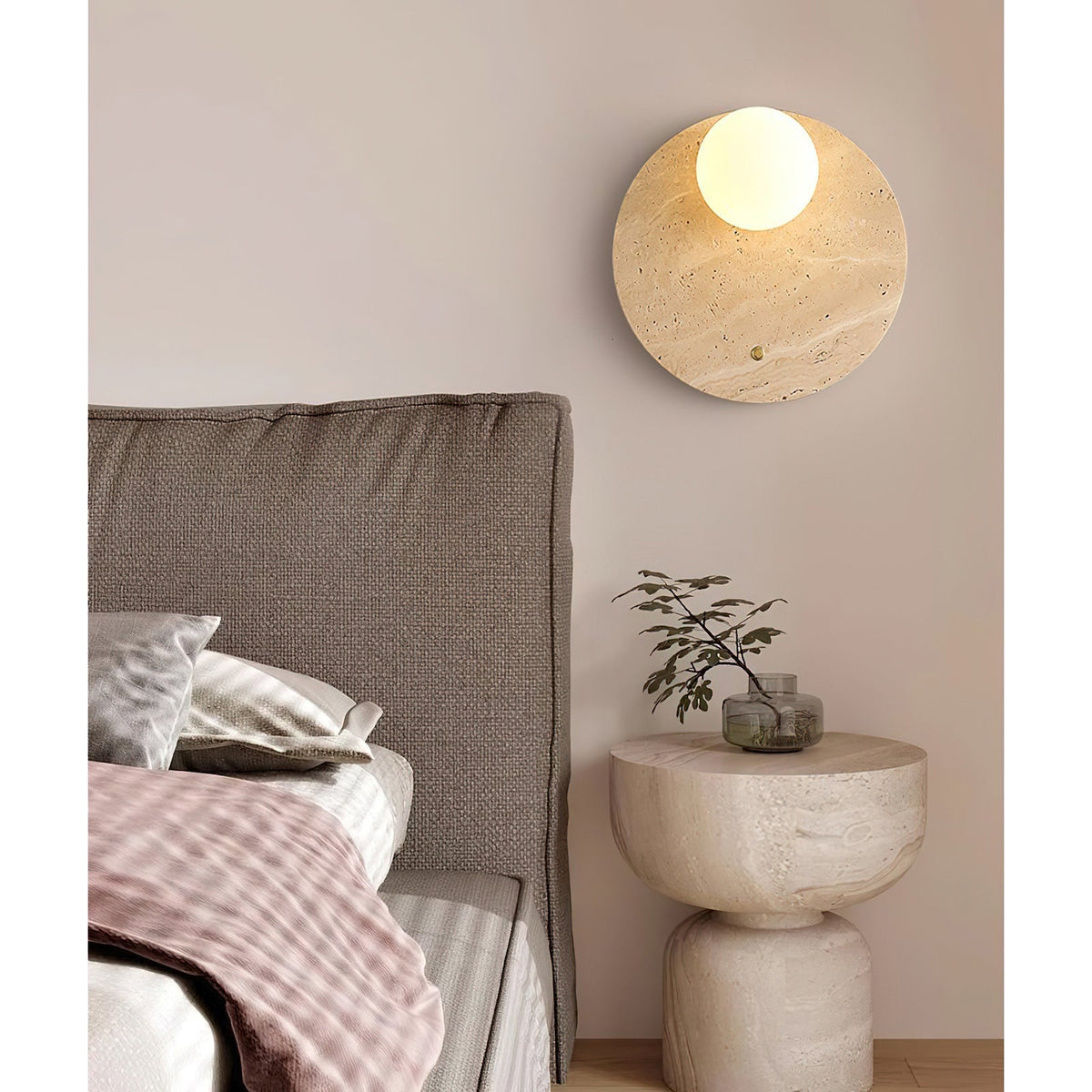 Seraelia aplique de pared travertino