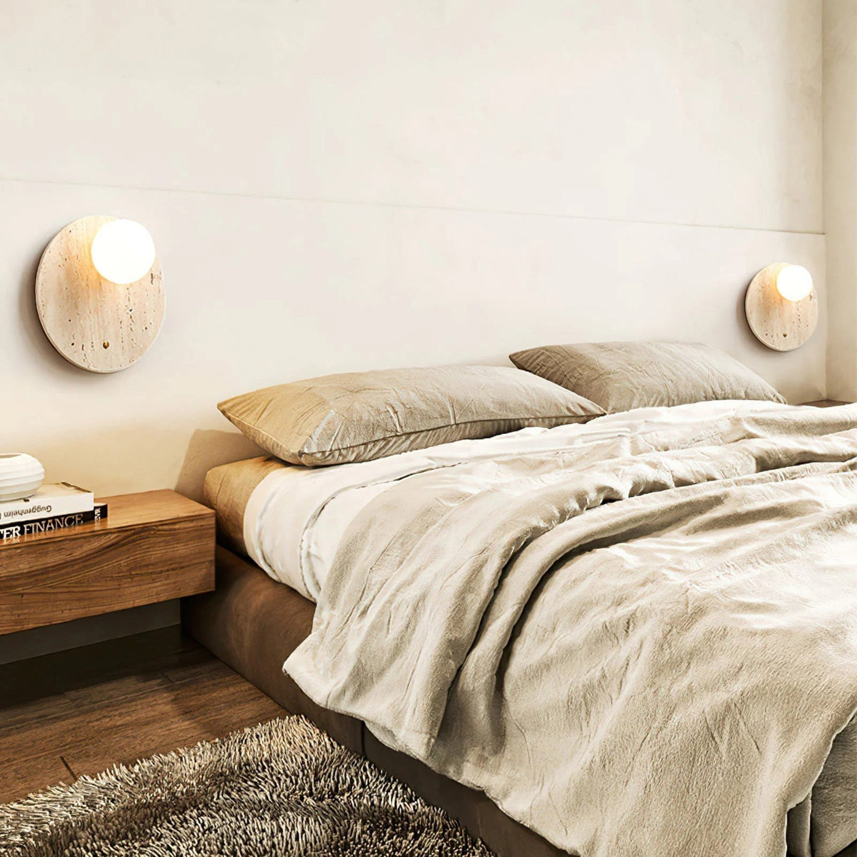 Seraelia aplique de pared travertino