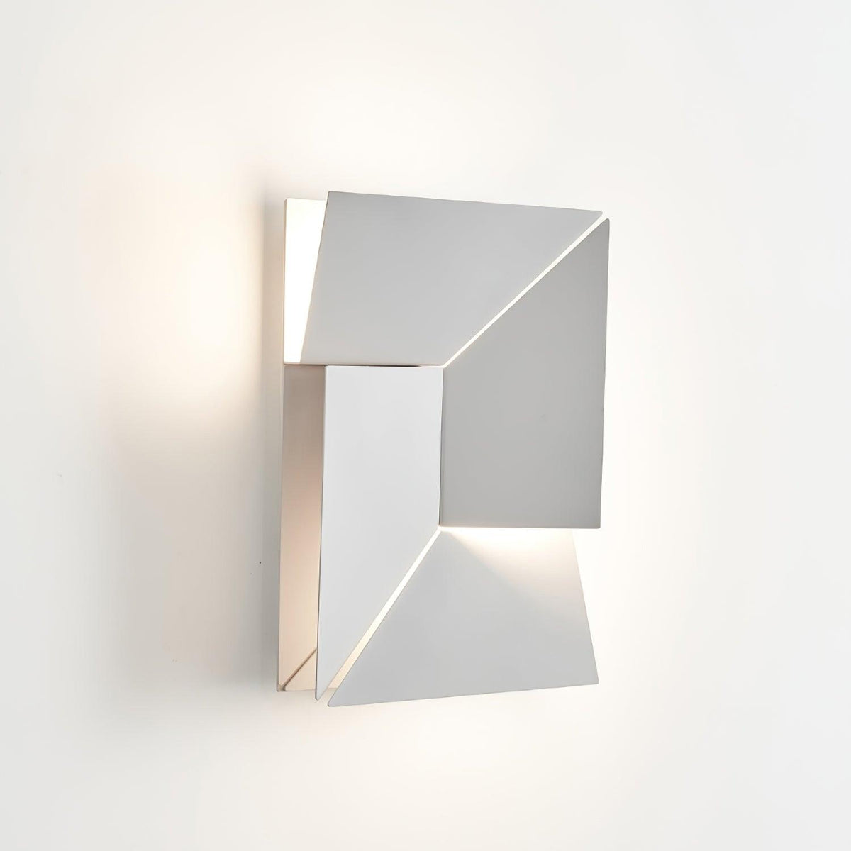 Aplique de pared 3D Paneles geométricos capa luz arte atenuación remota moderno
