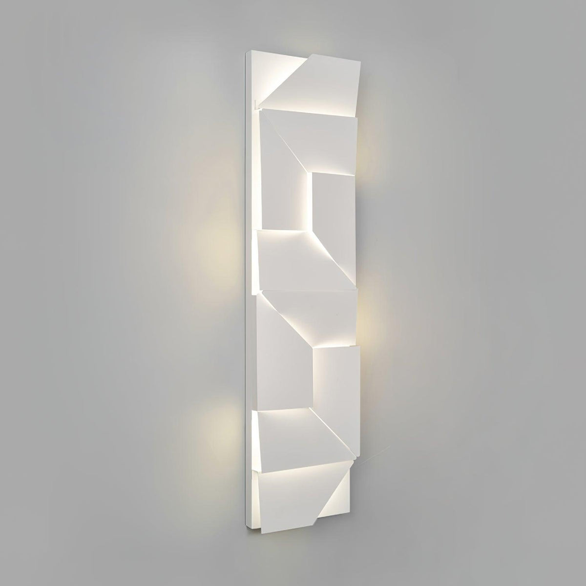 Aplique de pared 3D Paneles geométricos capa luz arte atenuación remota moderno