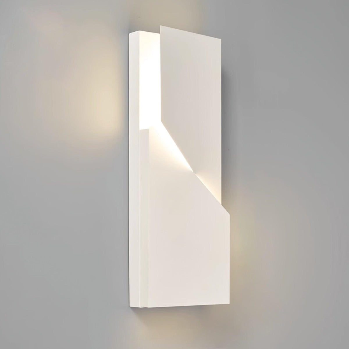 Aplique de pared 3D Paneles geométricos capa luz arte atenuación remota moderno
