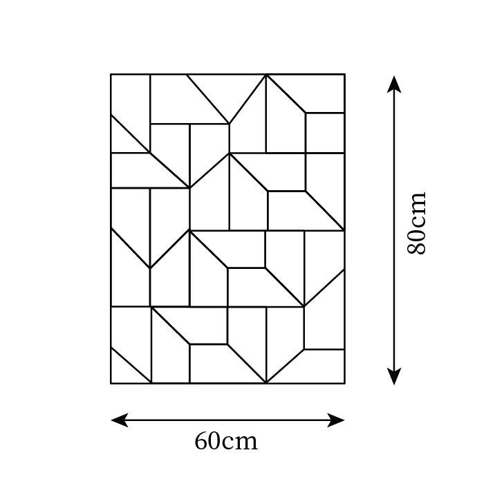 Aplique de pared 3D Paneles geométricos capa luz arte atenuación remota moderno