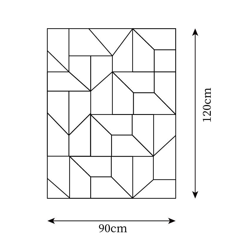 Aplique de pared 3D Paneles geométricos capa luz arte atenuación remota moderno