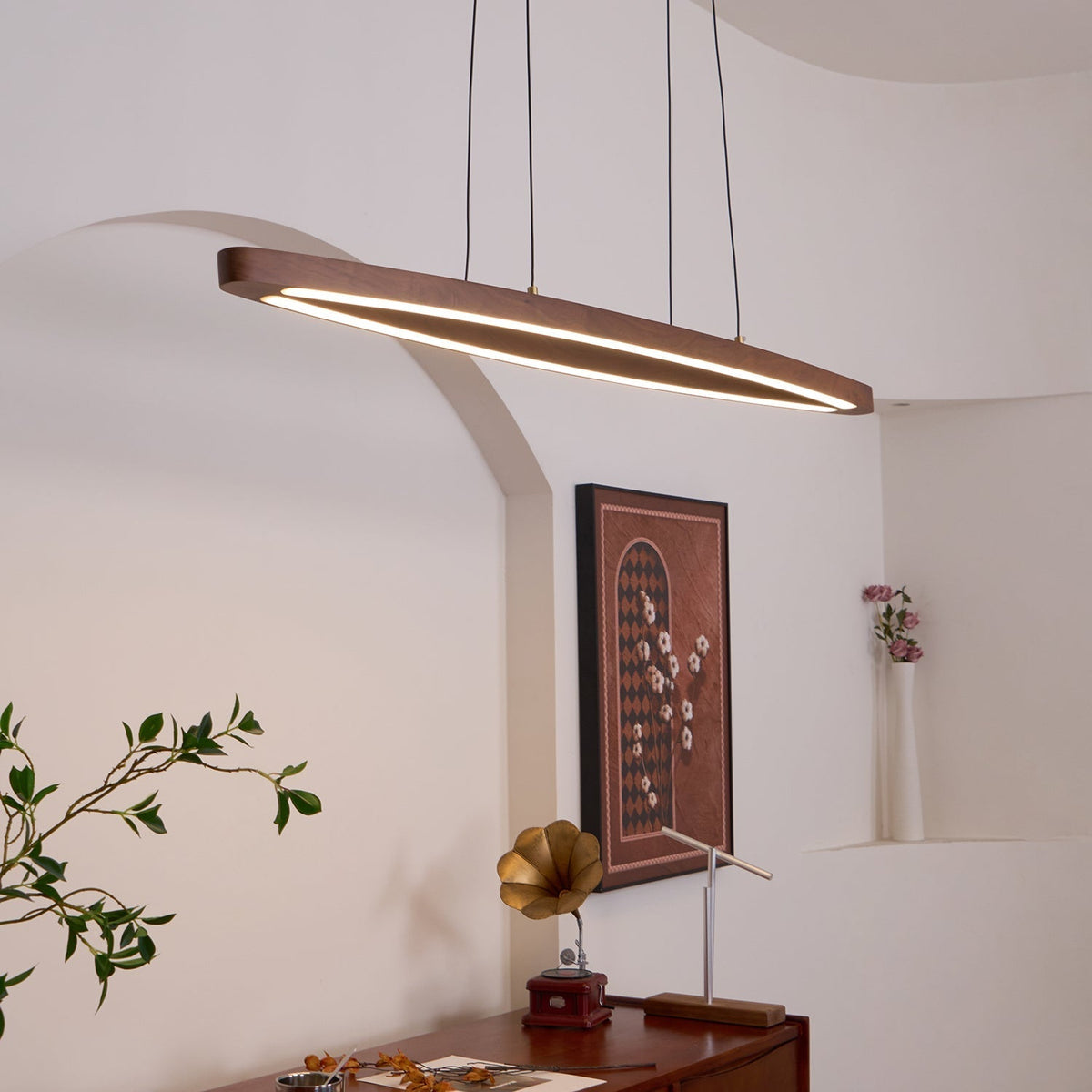 Hylan lámpara colgante de madera minimalista