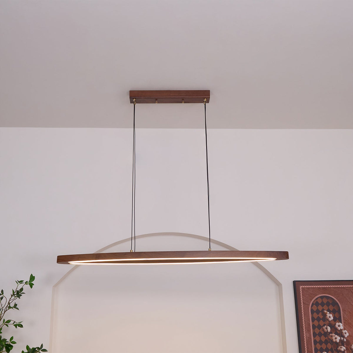 Hylan lámpara colgante de madera minimalista