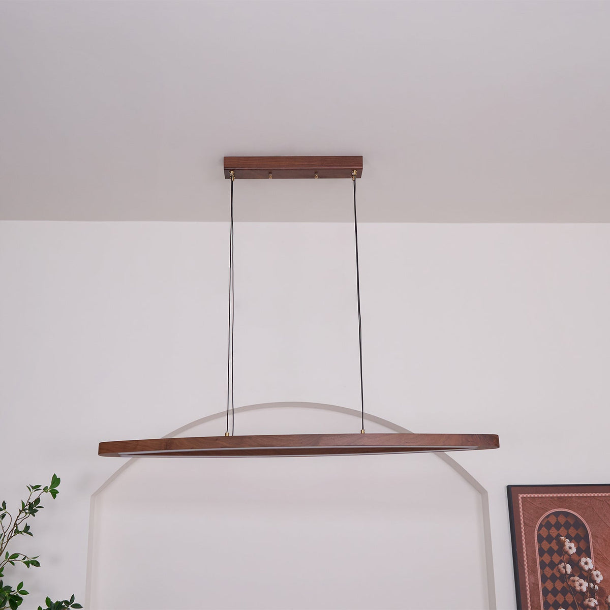 Hylan lámpara colgante de madera minimalista