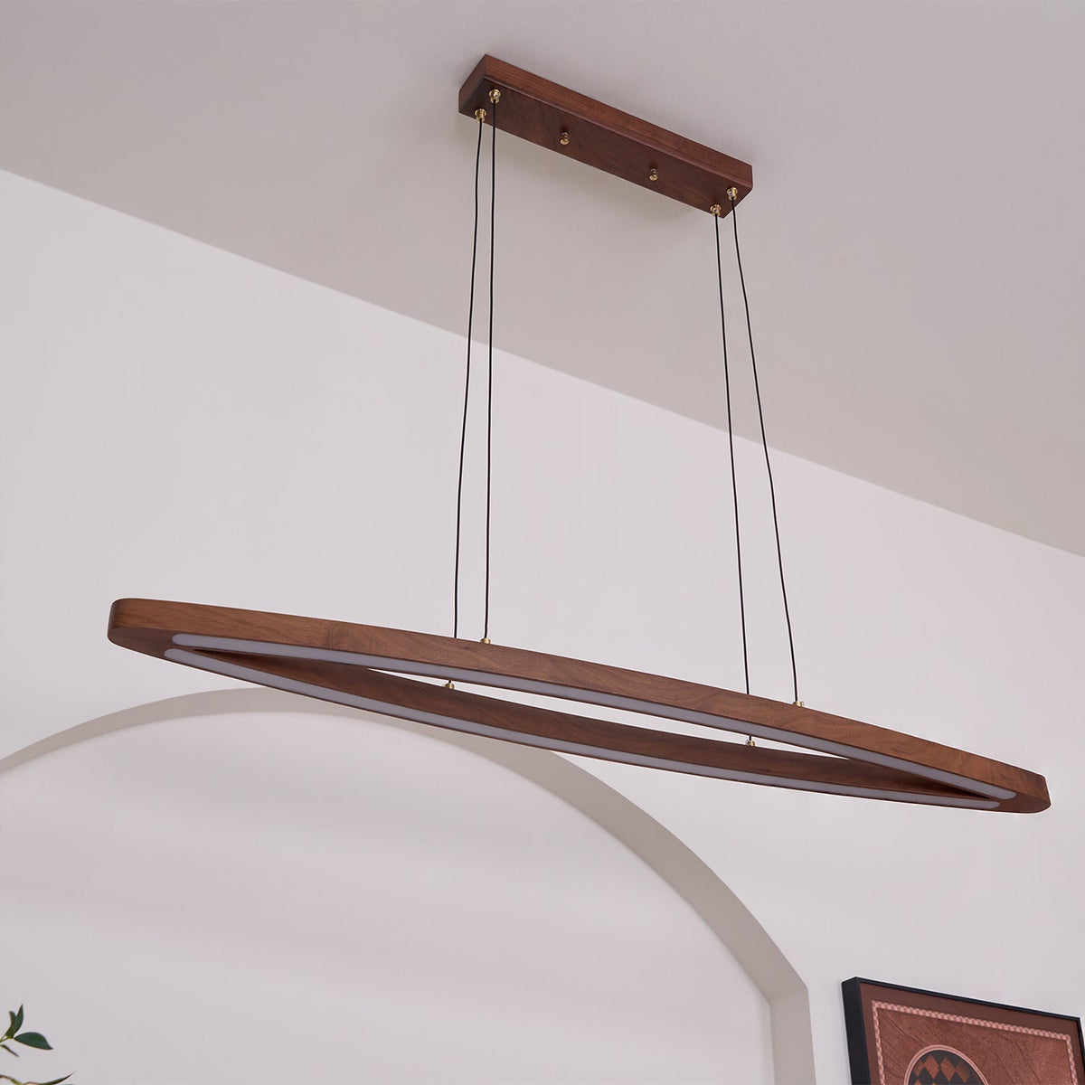Hylan lámpara colgante de madera minimalista