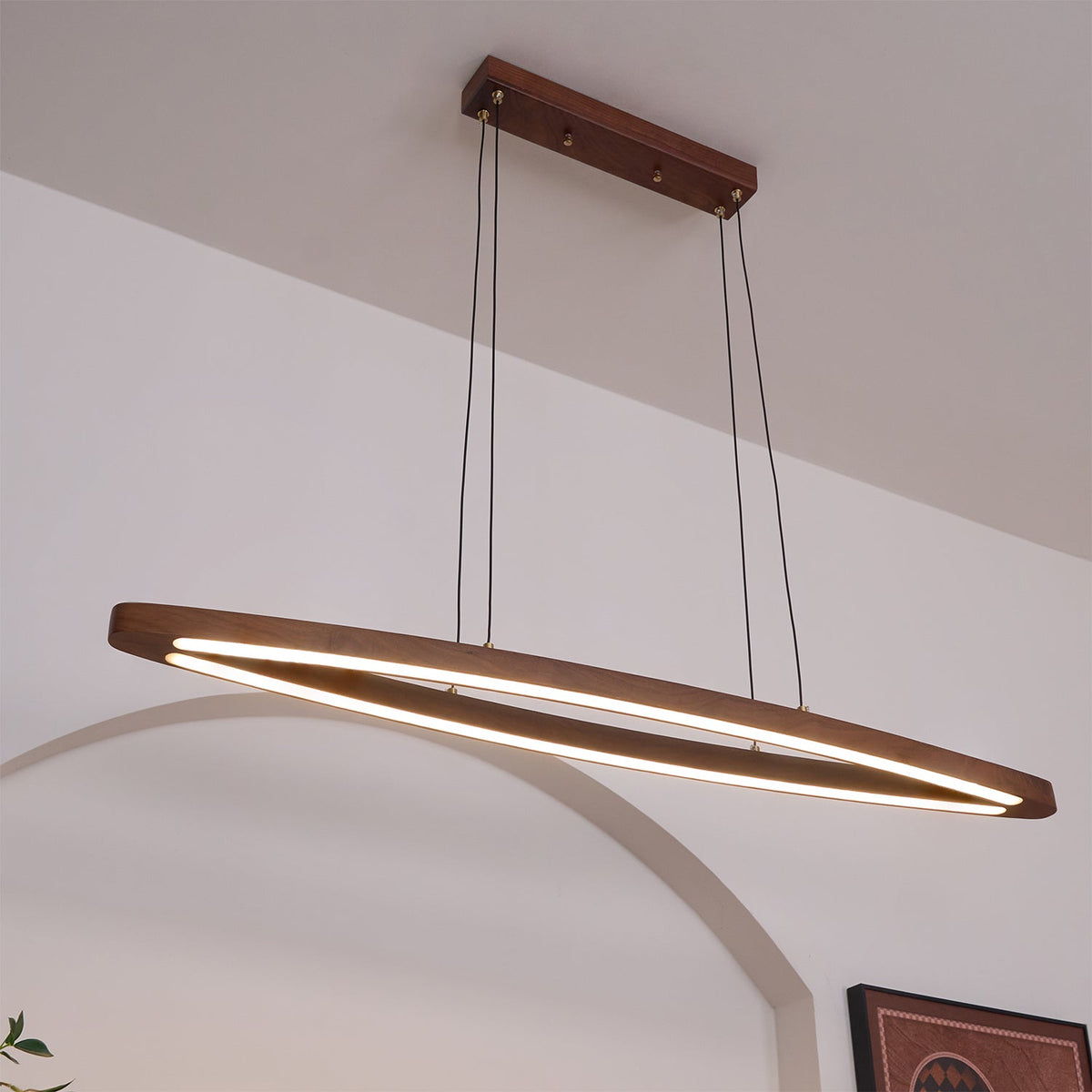 Hylan lámpara colgante de madera minimalista