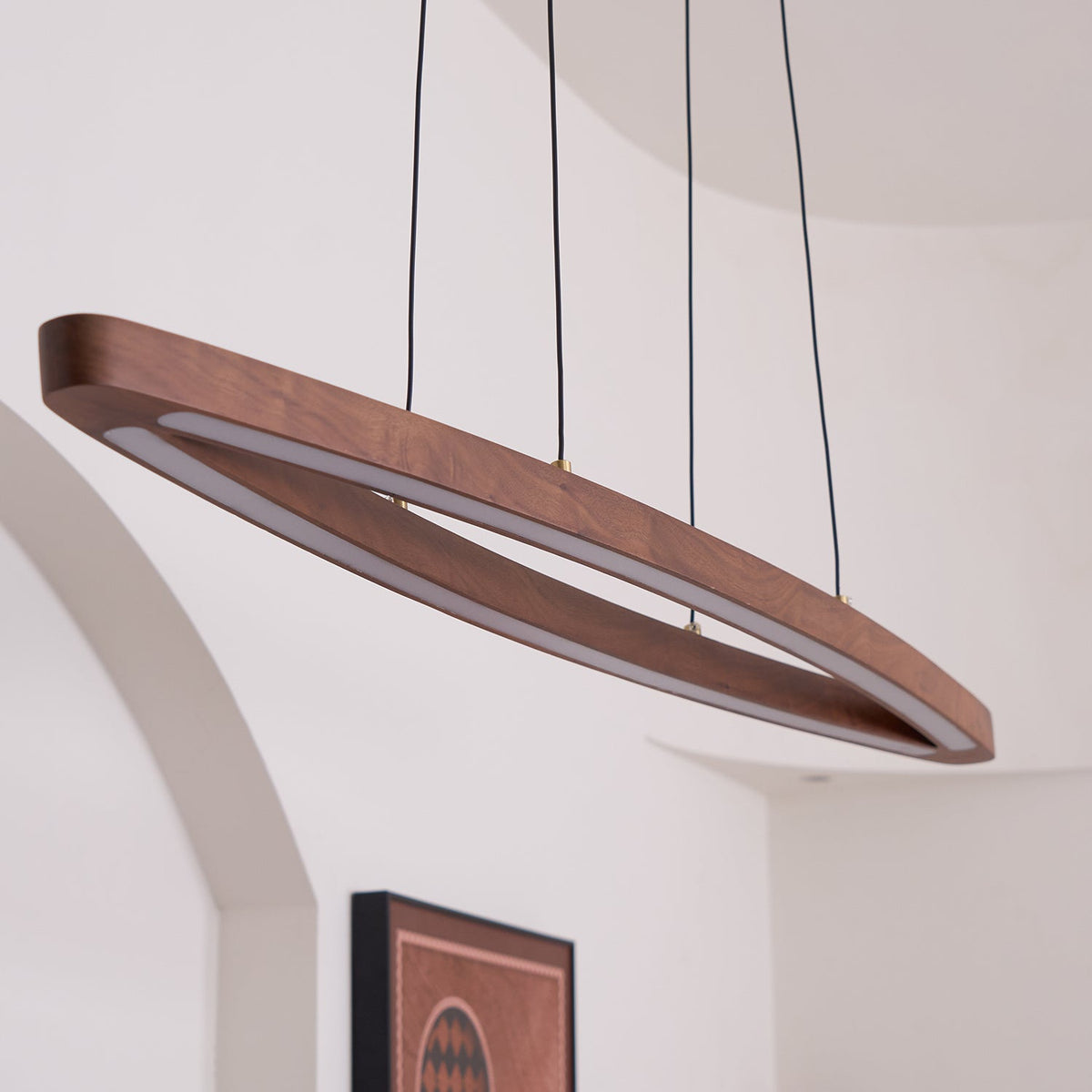 Hylan lámpara colgante de madera minimalista