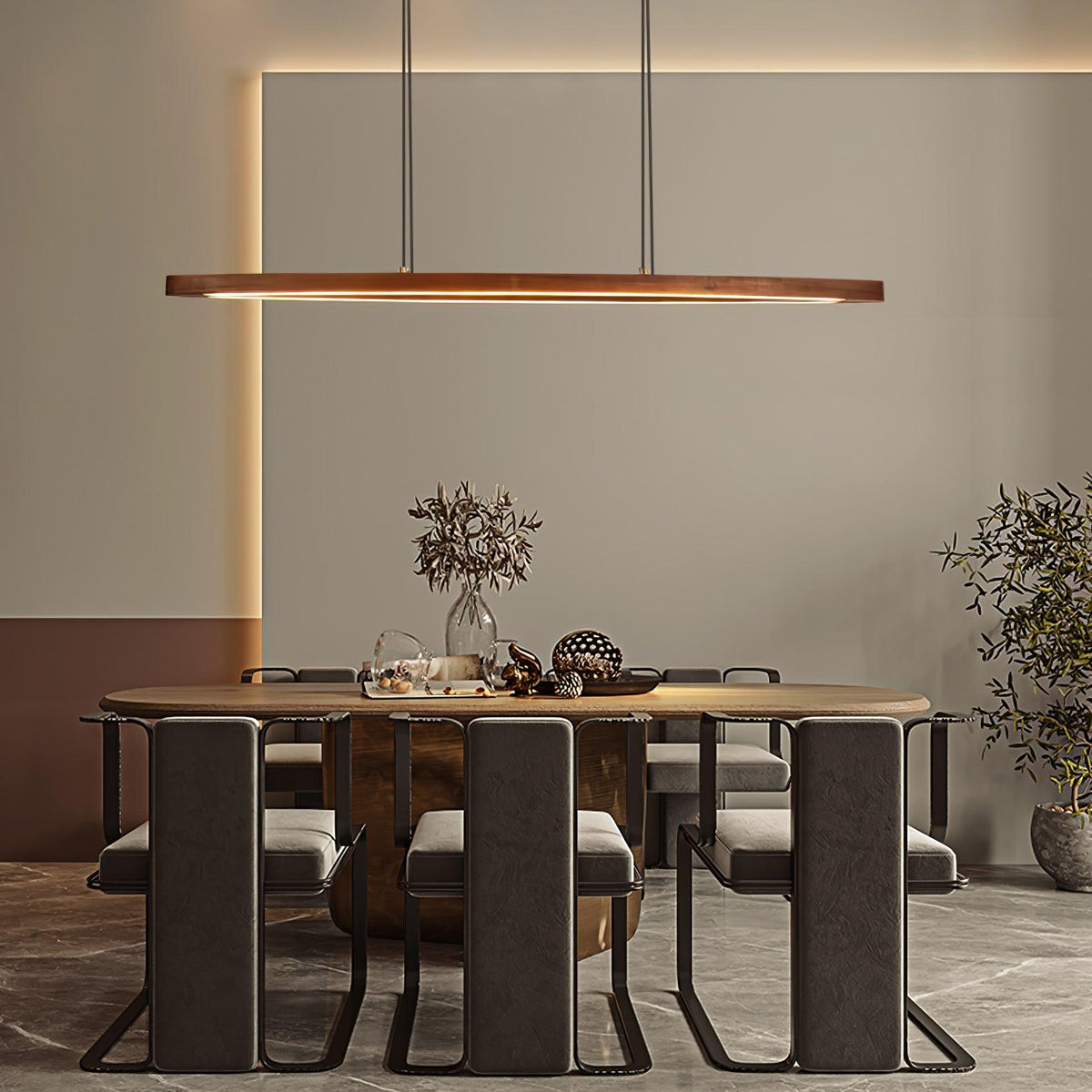 Hylan lámpara colgante de madera minimalista