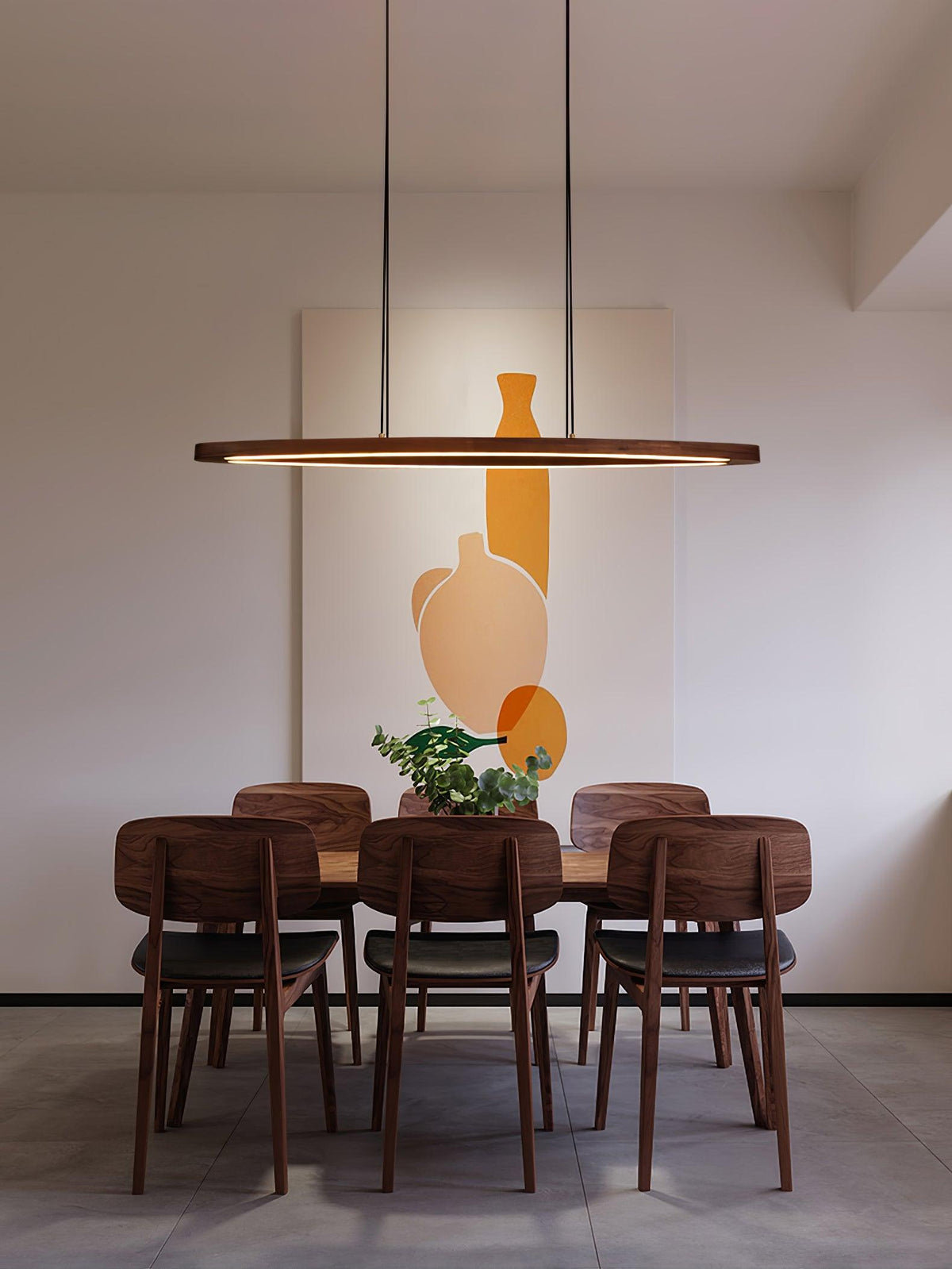 Hylan lámpara colgante de madera minimalista