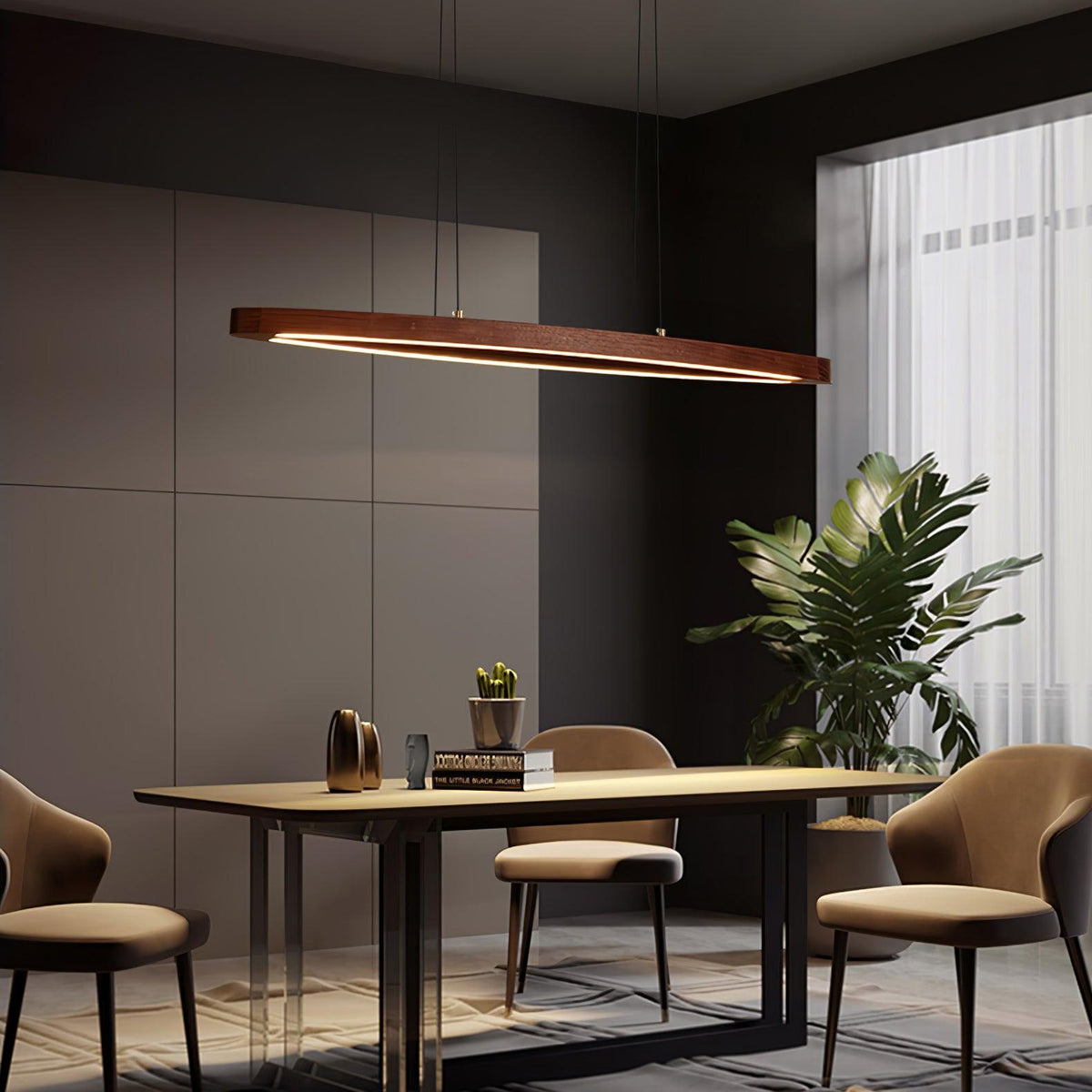 Hylan lámpara colgante de madera minimalista