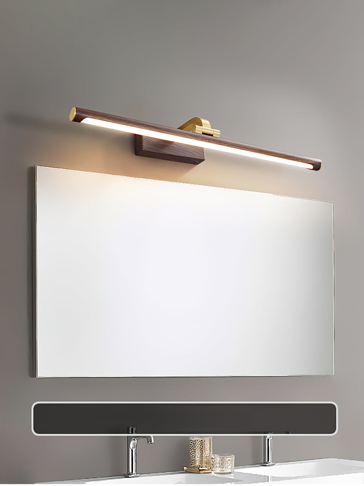 Tevelo aplique de pared minimalista de latón