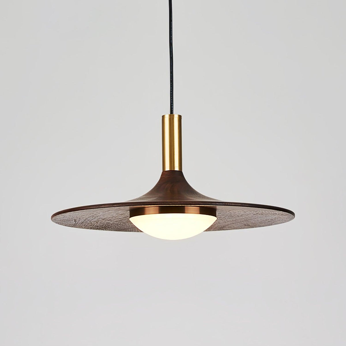Blythe lámpara colgante moderna de madera