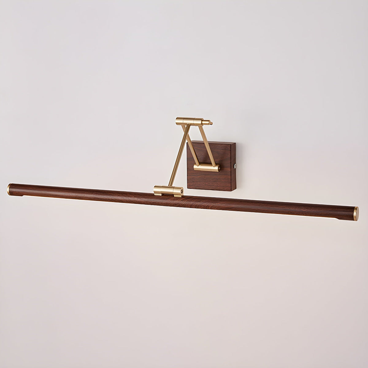 Elvoro aplique de pared color nogal lineal regulable