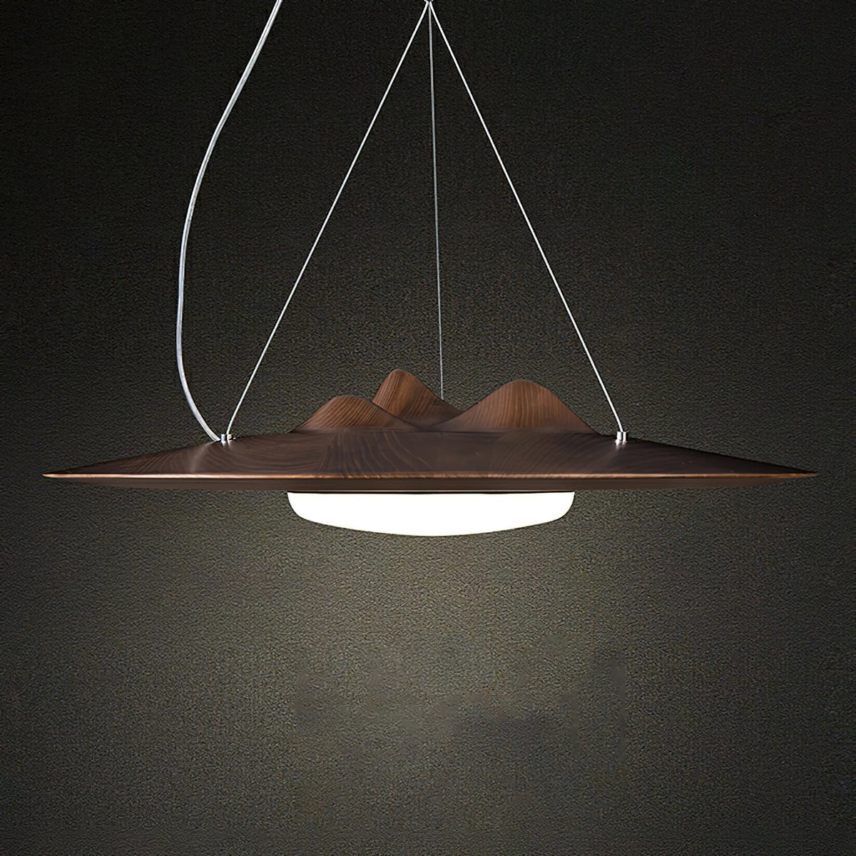 Vathea lámpara colgante Premium nórdica de arte en madera