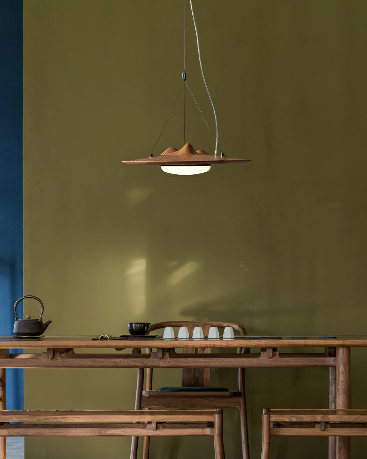 Vathea lámpara colgante Premium nórdica de arte en madera