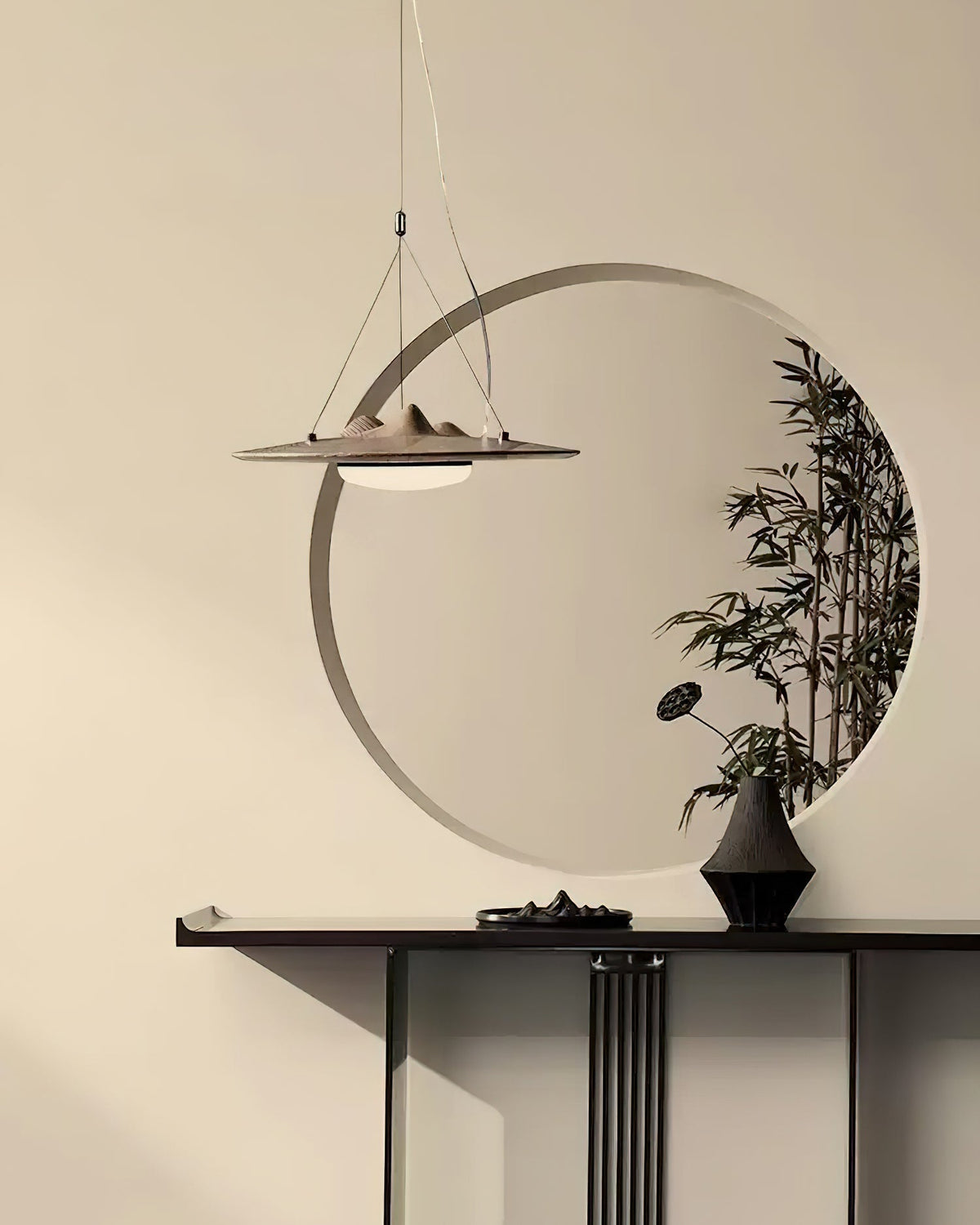Vathea lámpara colgante Premium nórdica de arte en madera