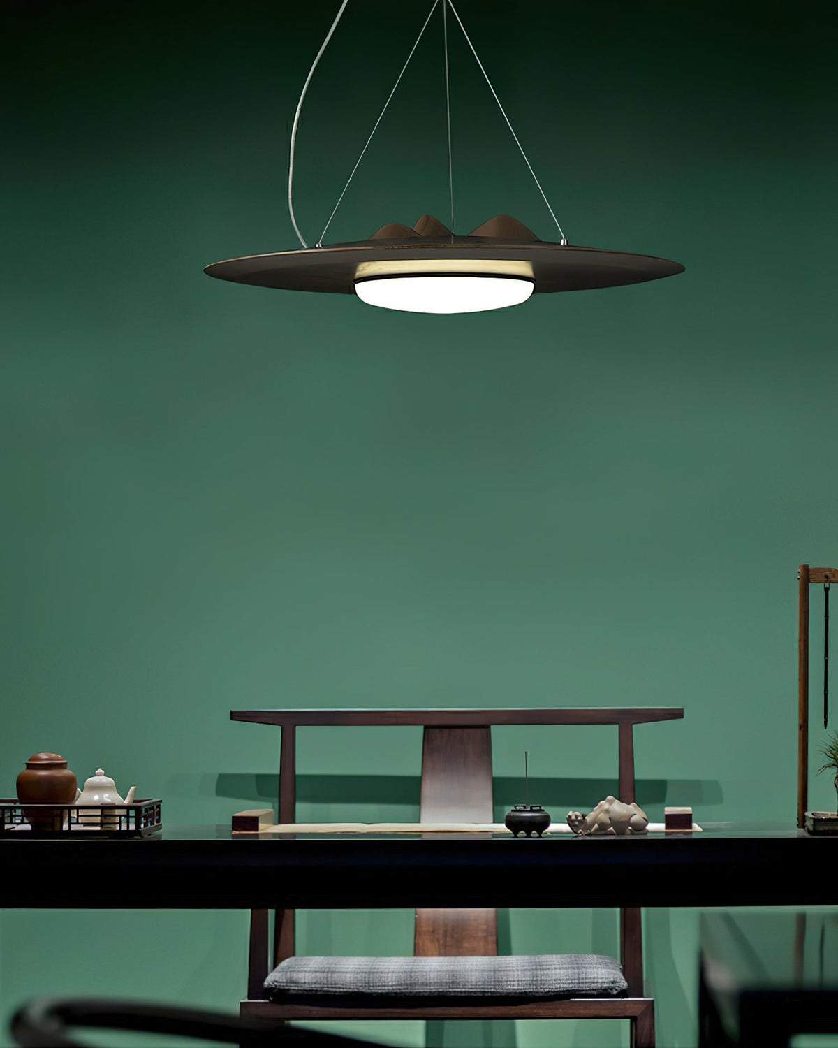 Vathea lámpara colgante Premium nórdica de arte en madera