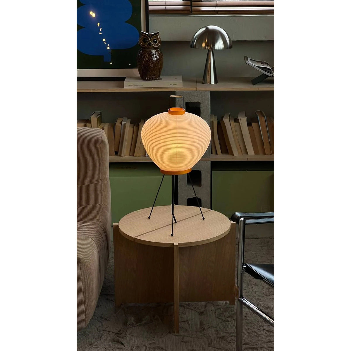 Washi lámpara de mesa Trio