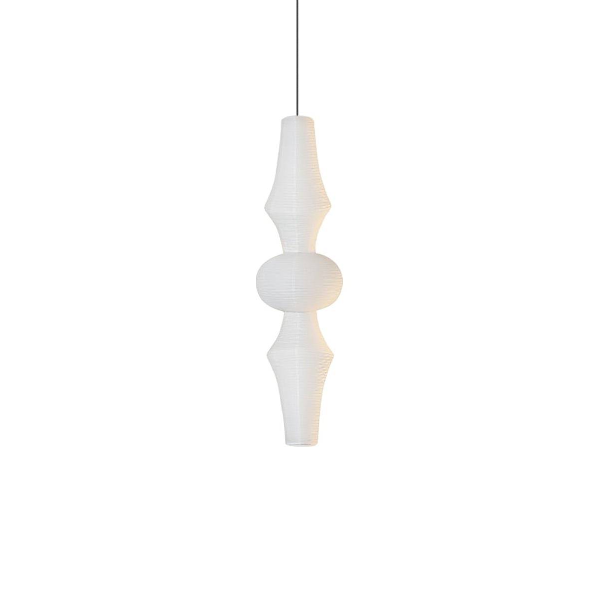 Ritta Lámpara Colgante Vertical Escultural de Papel
