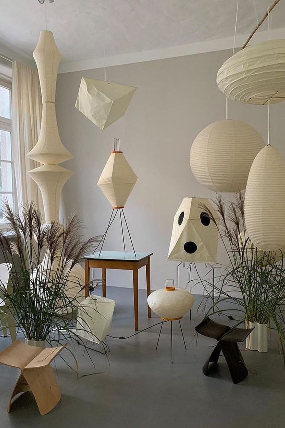 Lunalelia lámpara colgante artística de papel