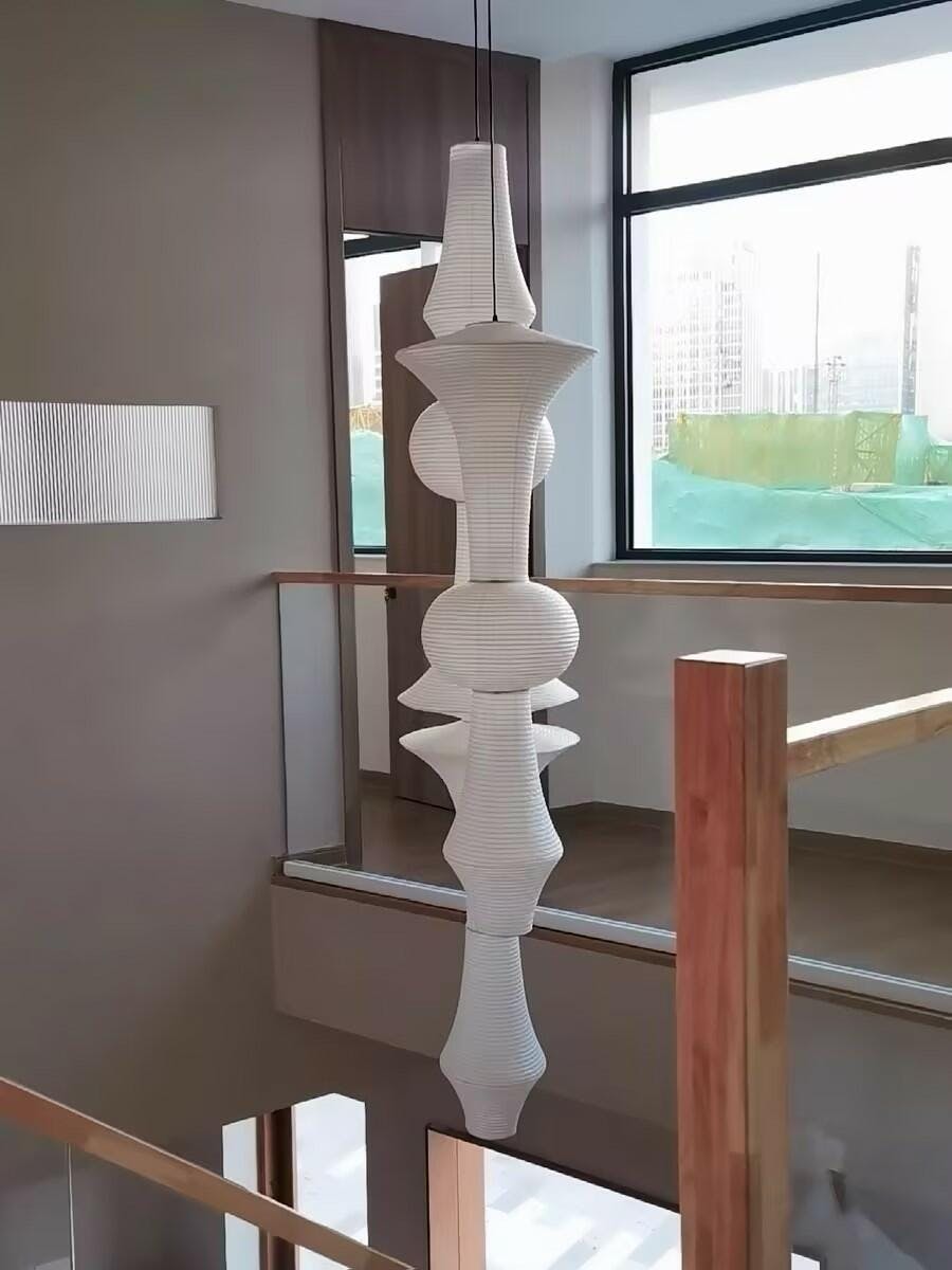 Lunalelia lámpara colgante artística de papel
