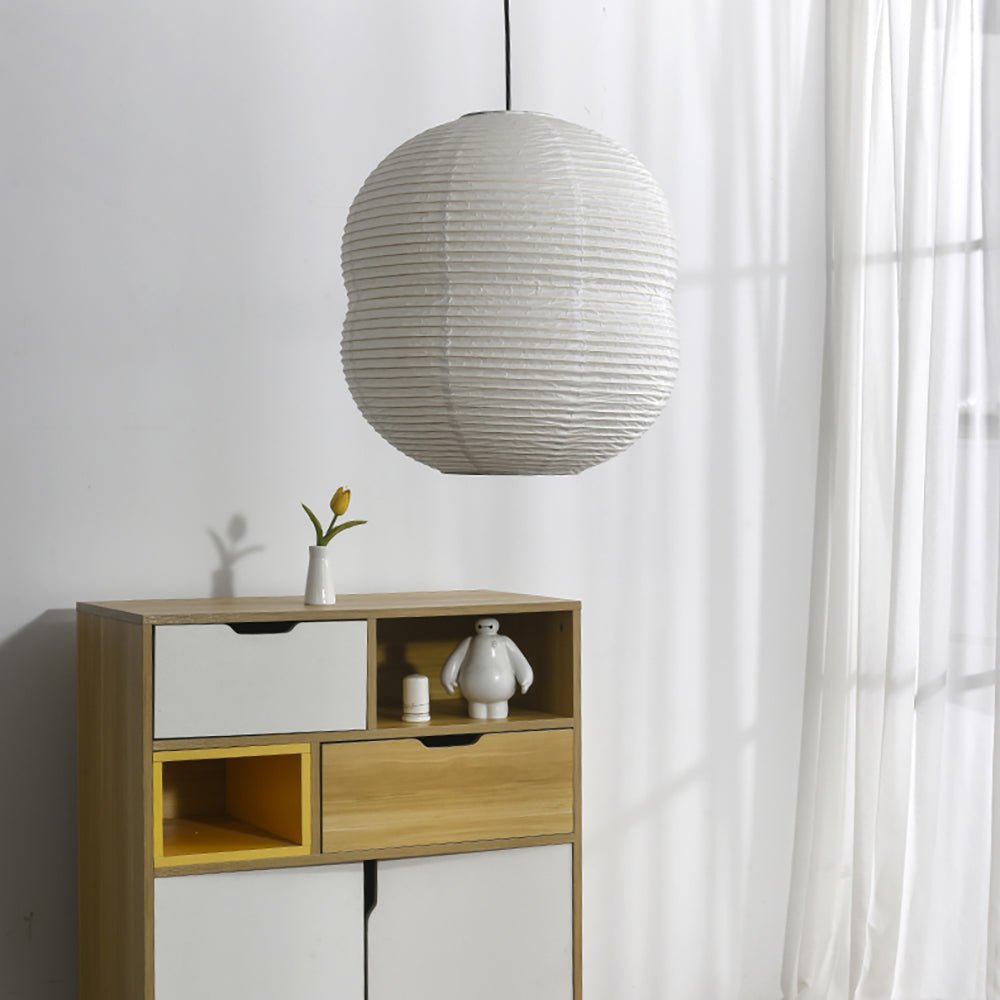 Nivelelle lámpara colgante minimalista con pantalla de papel de arroz