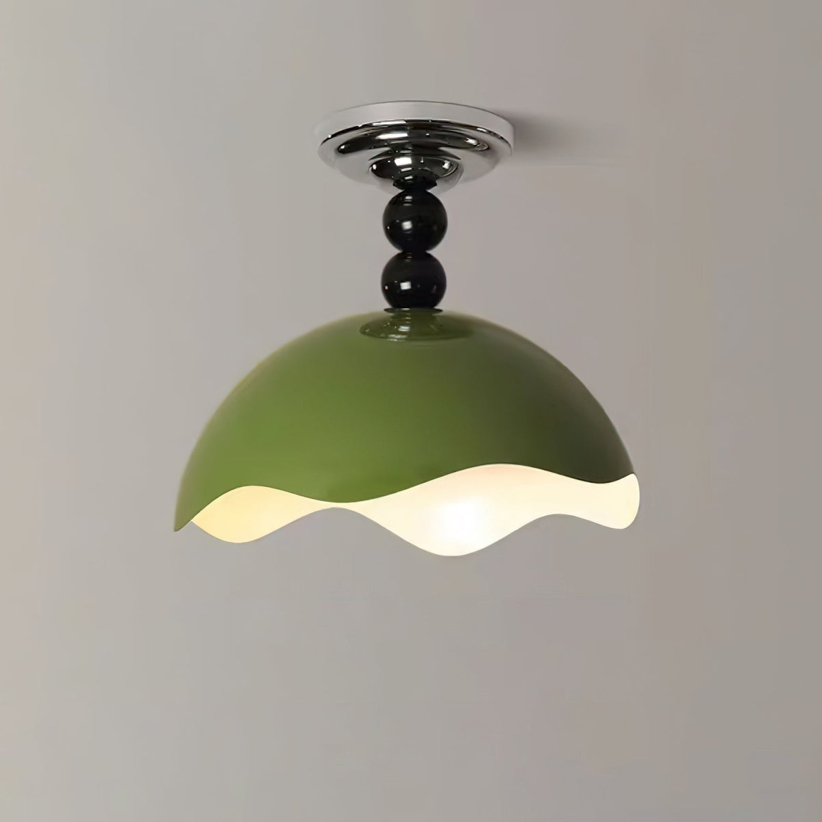 Riveella lámpara de techo nórdica Crest Art onda