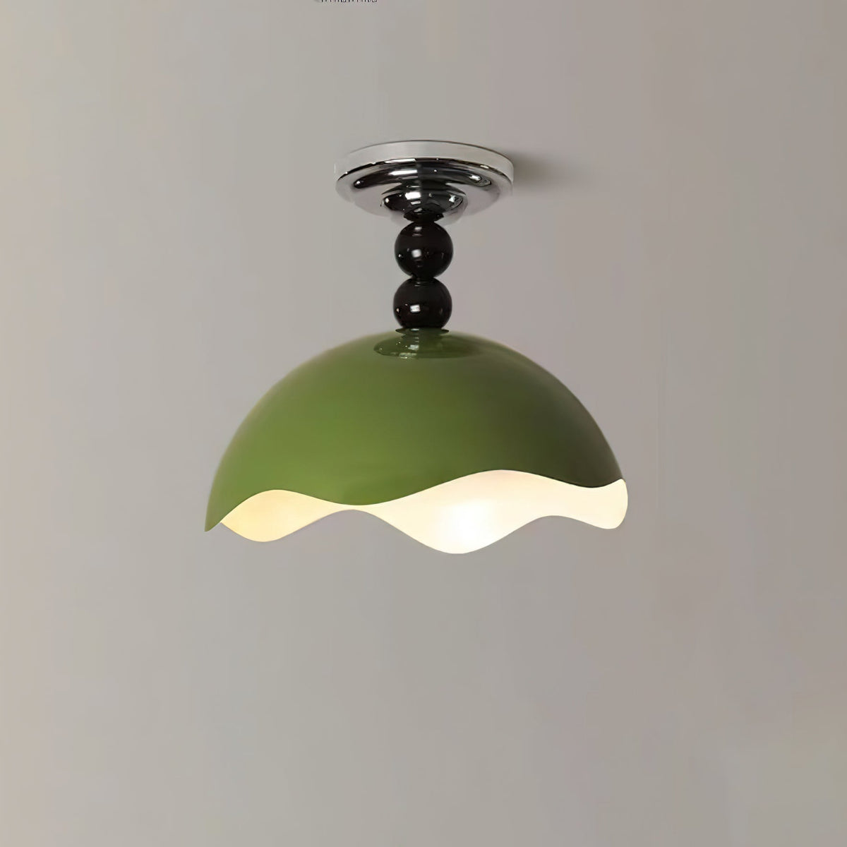 Riveella lámpara de techo nórdica Crest Art onda