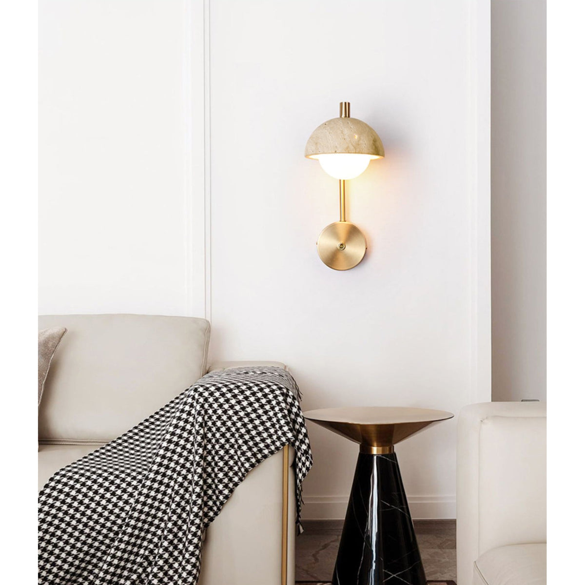 Valelaine aplique de pared travertino