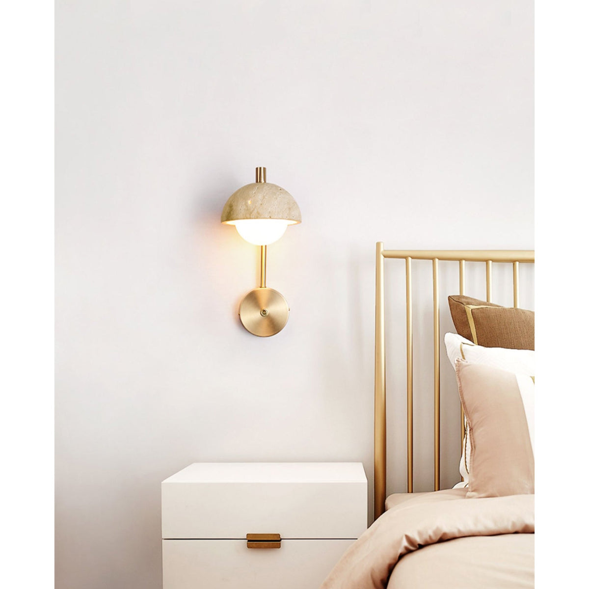 Valelaine aplique de pared travertino