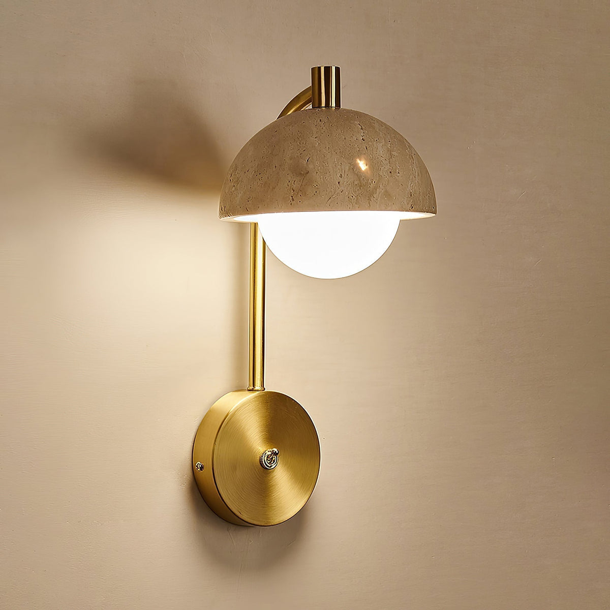 Valelaine aplique de pared travertino