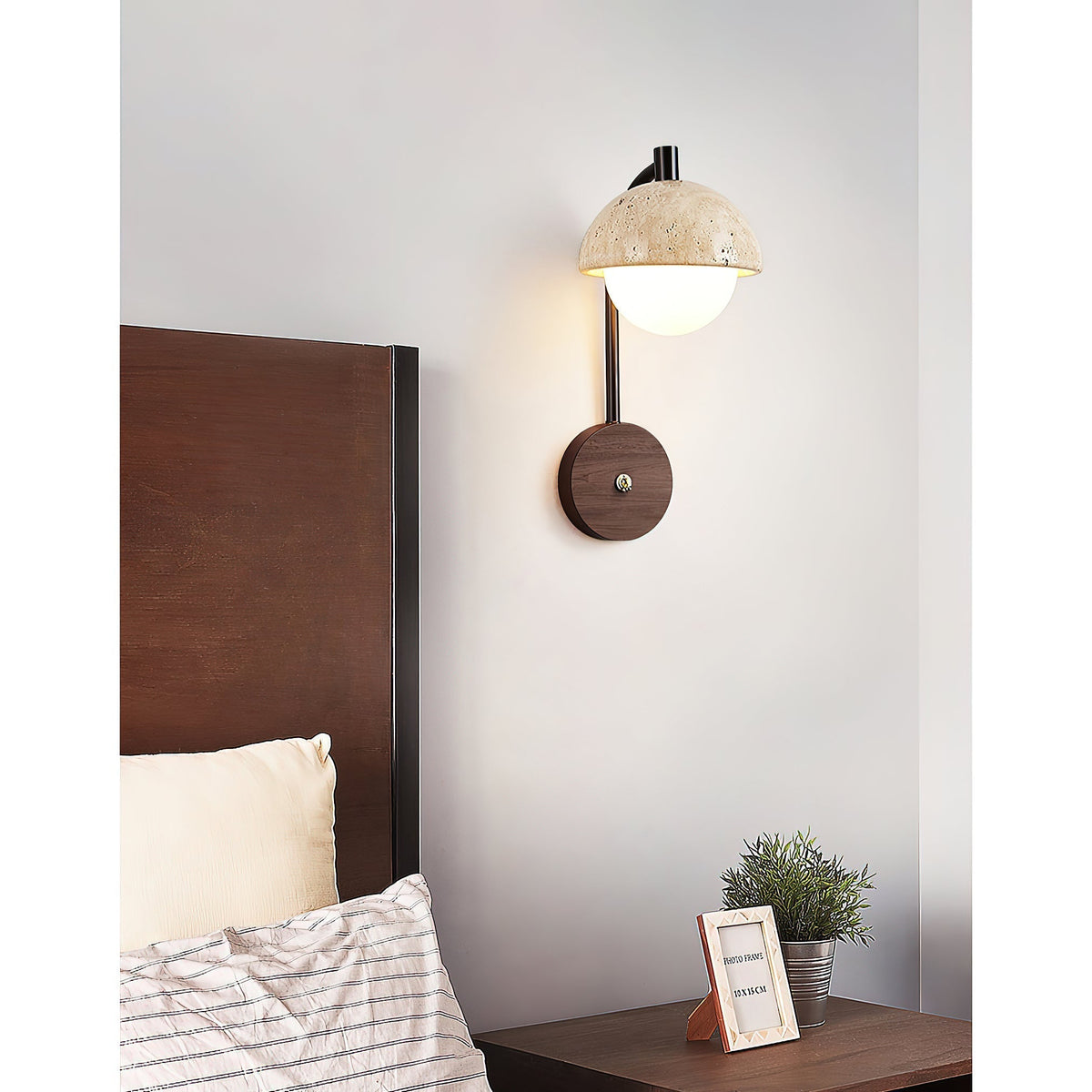 Valelaine aplique de pared travertino
