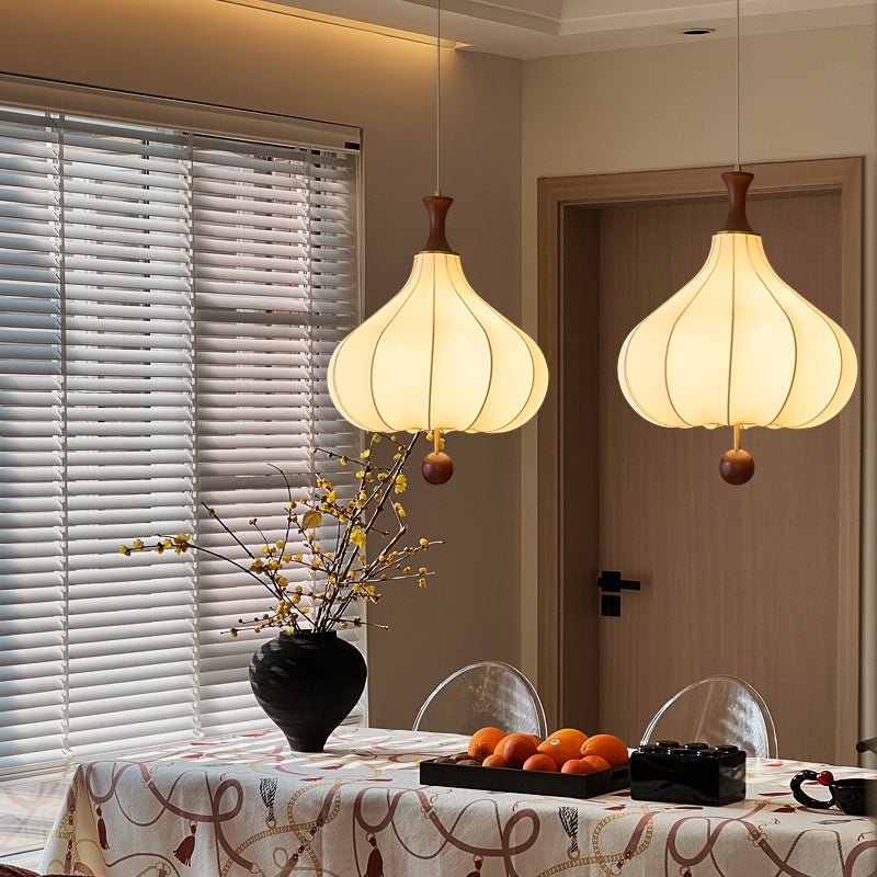 Mymira lámpara colgante de madera con elegancia tradicional