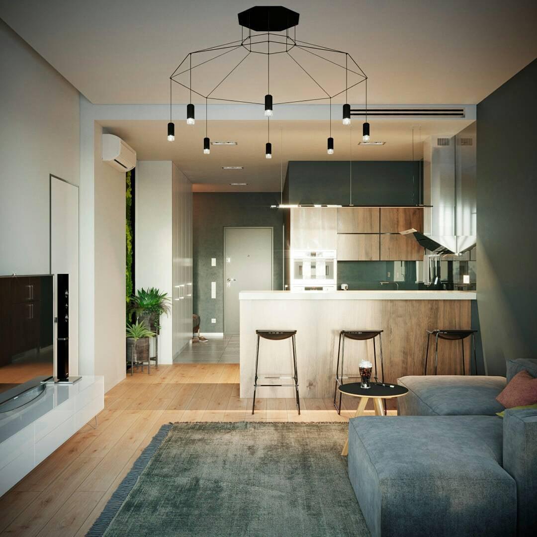 Elaalora lámpara colgante geométrica de cable negro LED