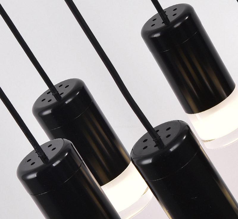 Elaalora lámpara colgante geométrica de cable negro LED