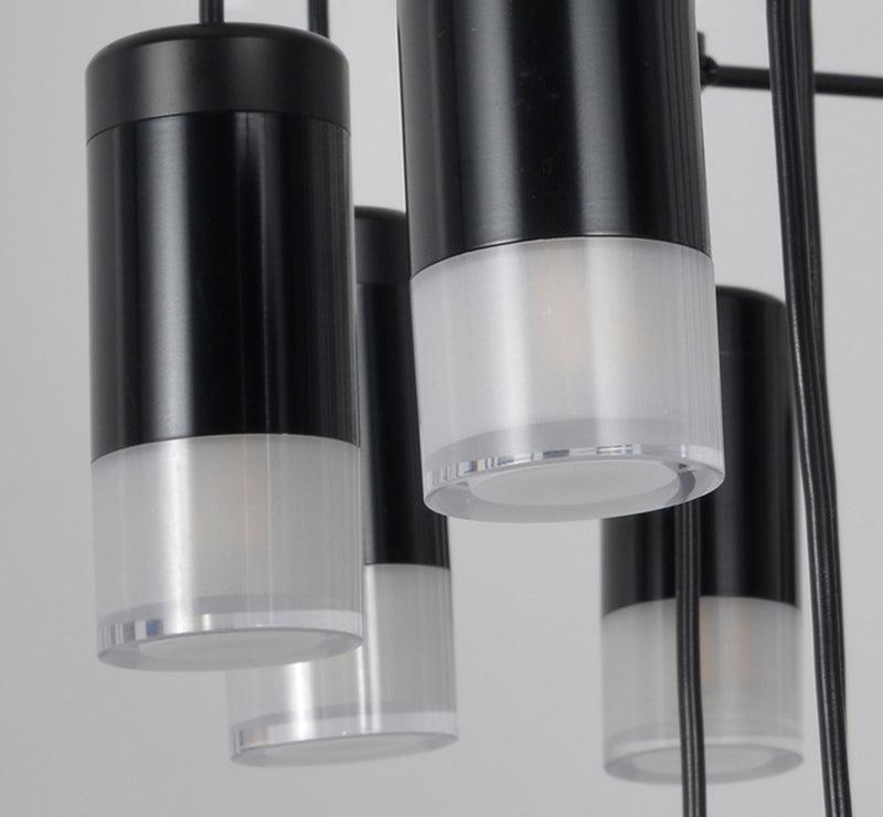 Elaalora lámpara colgante geométrica de cable negro LED