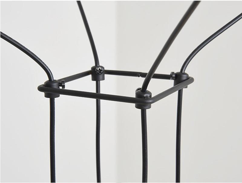 Elaalora lámpara colgante geométrica de cable negro LED