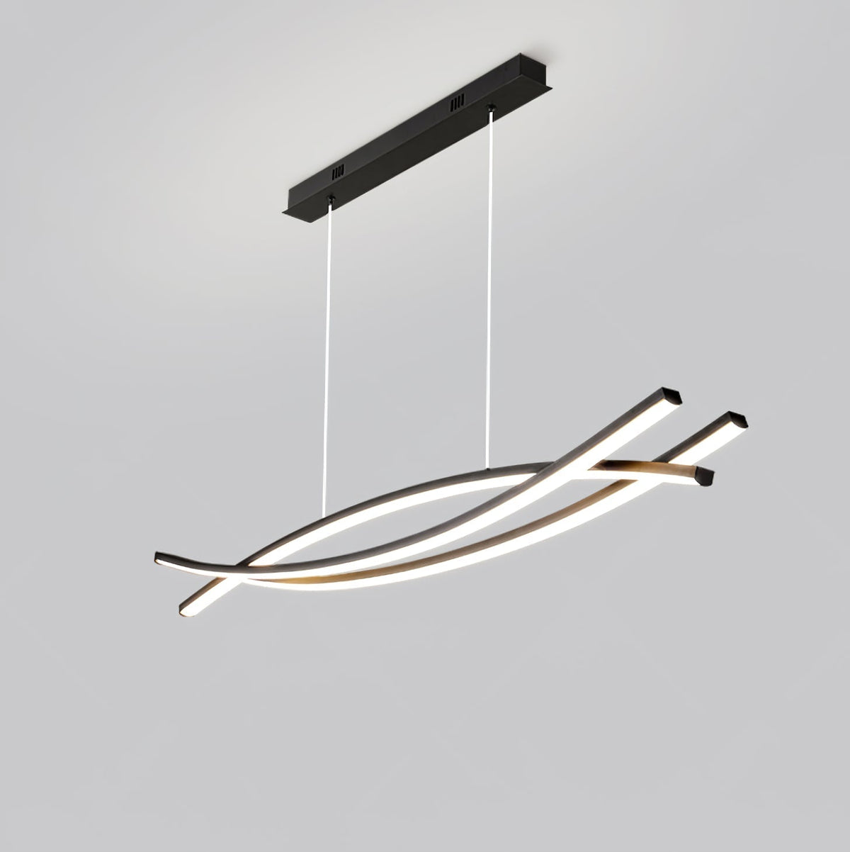 Curinis lámpara de araña moderna minimalista con arte LED