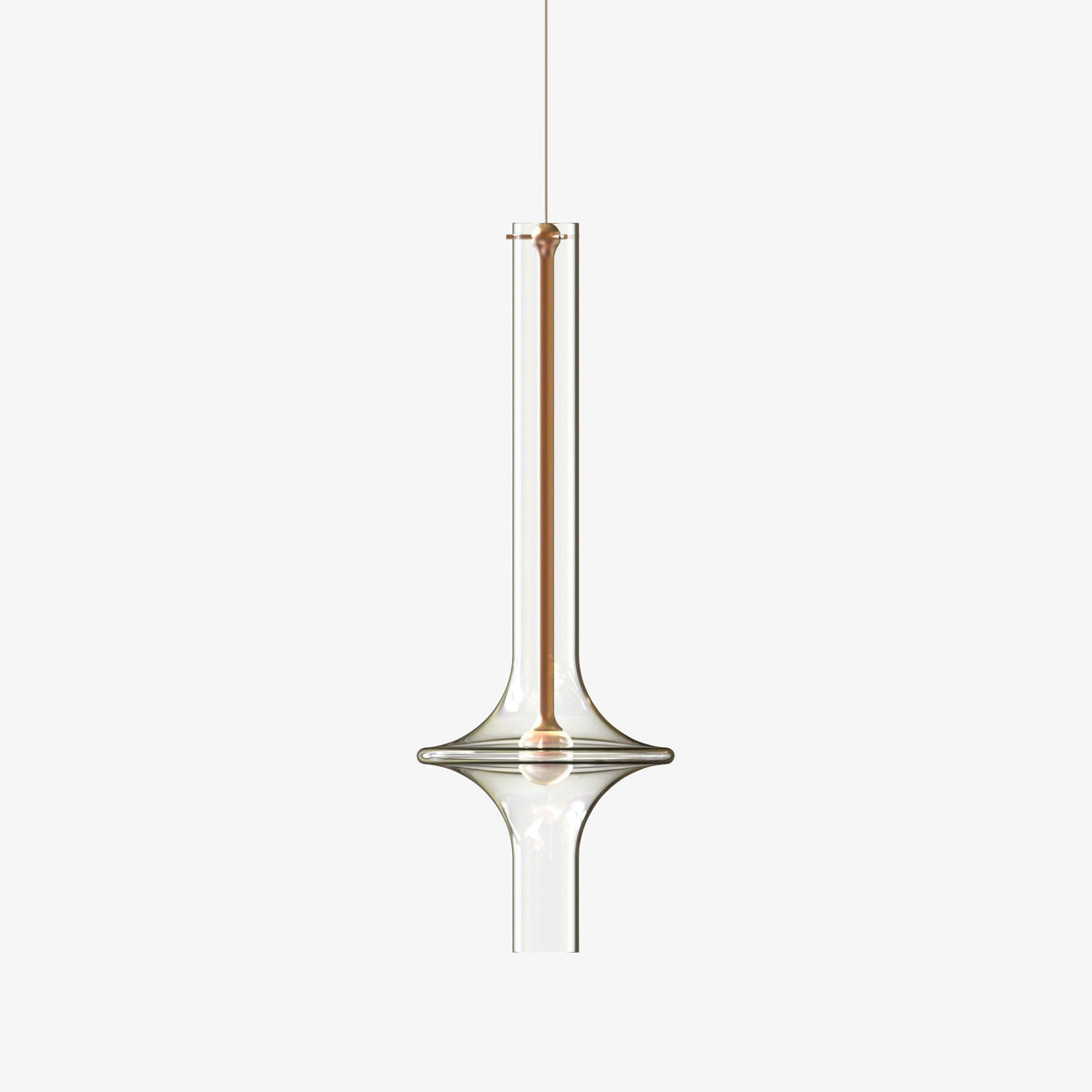 Sarenol lámpara colgante de vidrio industrial glam