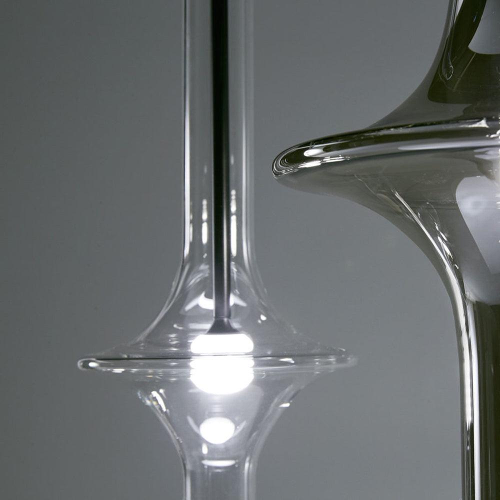 Sarenol lámpara colgante de vidrio industrial glam