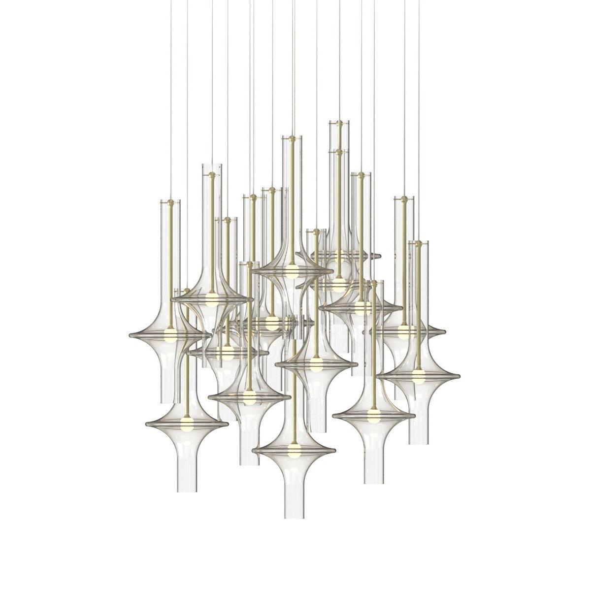 Sarenol lámpara colgante de vidrio industrial glam