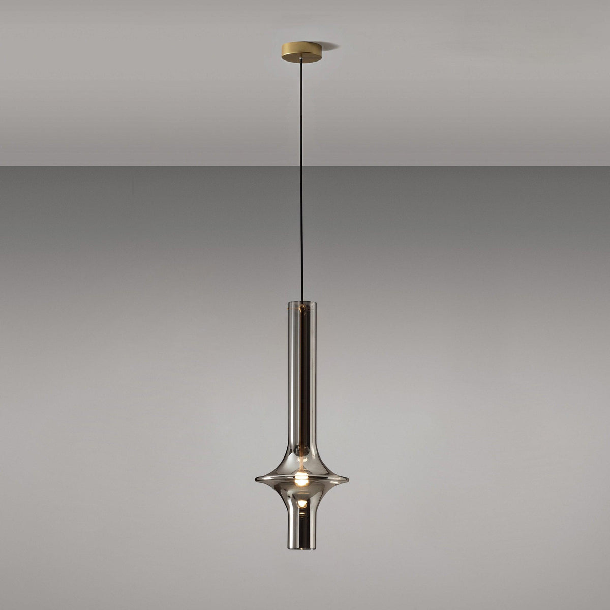 Sarenol lámpara colgante de vidrio industrial glam