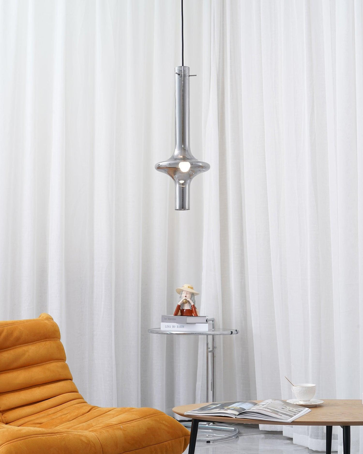 Sarenol lámpara colgante de vidrio industrial glam