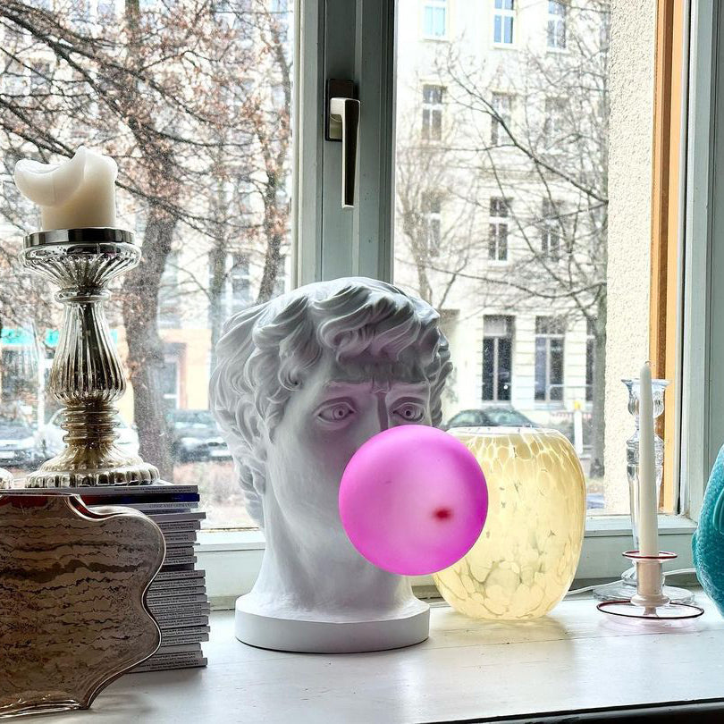 Vona lámpara de mesa contemporánea de vidrio