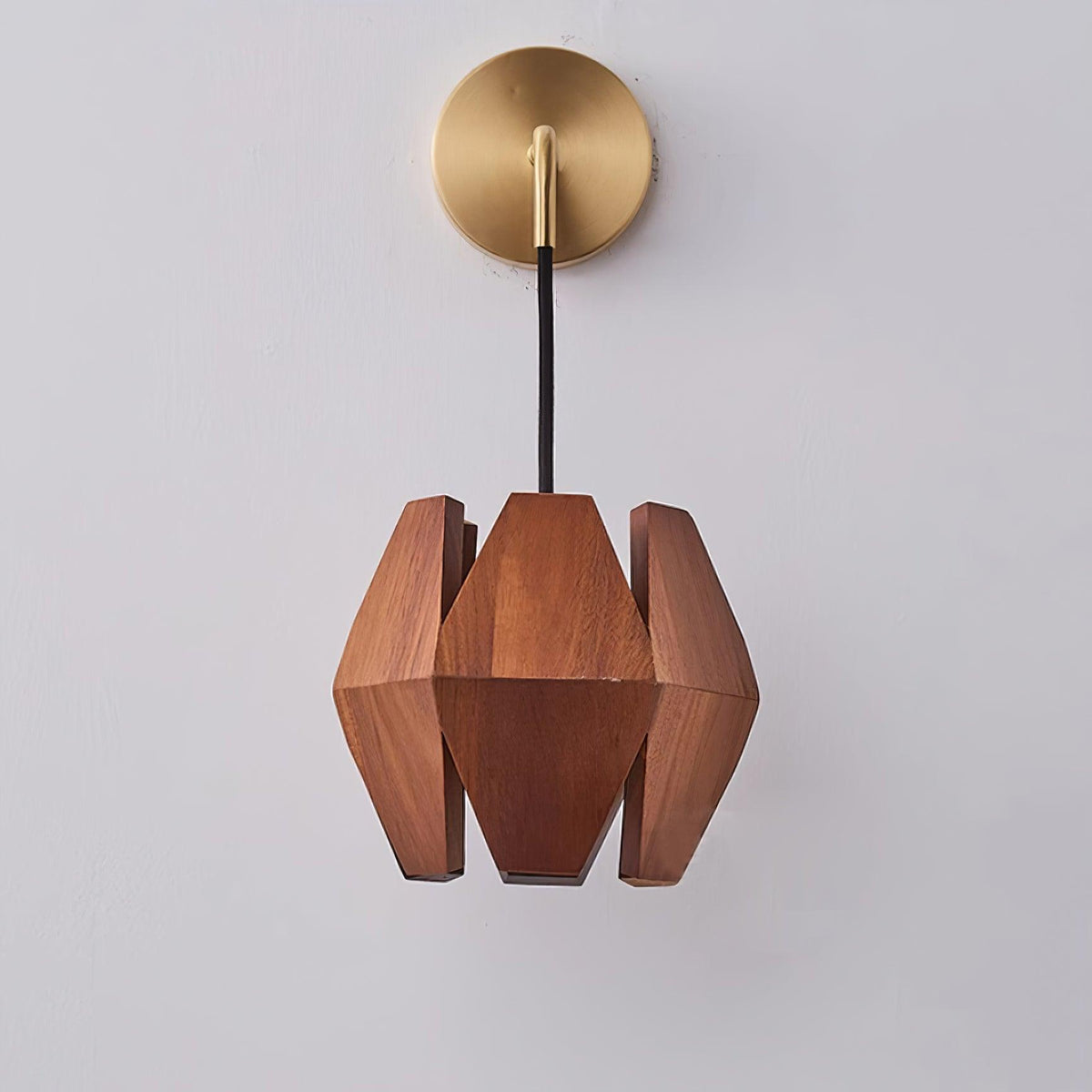 Aplique de pared Geométrico de madera minimalista nórdico